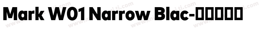 Mark W01 Narrow Blac字体转换